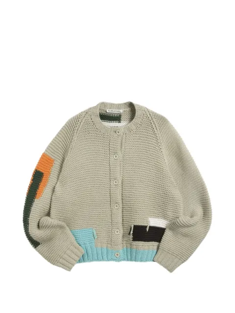 YMC colour-block cardigan