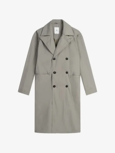 Welter Shelter Shuva crinkle-effect double-breasted coat