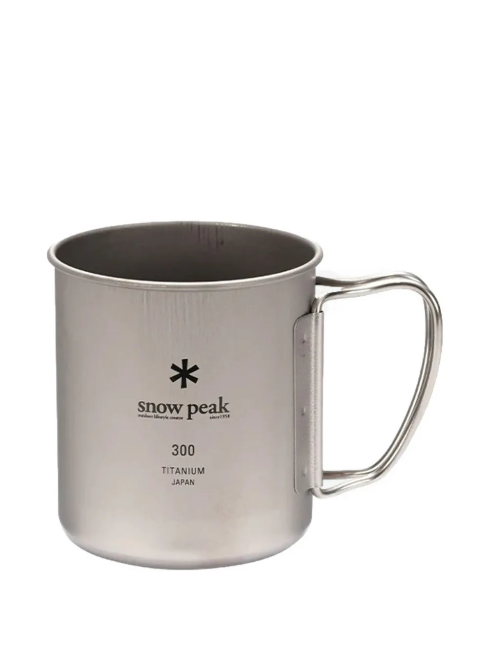 Snow Peak titanium single-walled mug - Argento