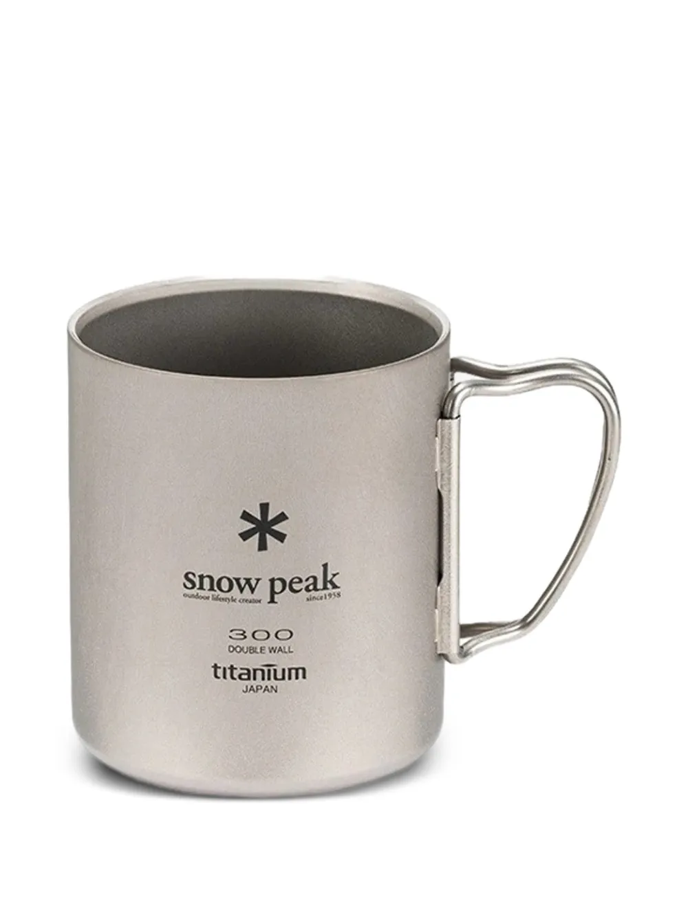 Snow Peak Ti-Double 450 titanium mug - Grigio