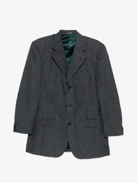 Alexander McQueen Pre-Owned chamarra con motivo de rayas 2000