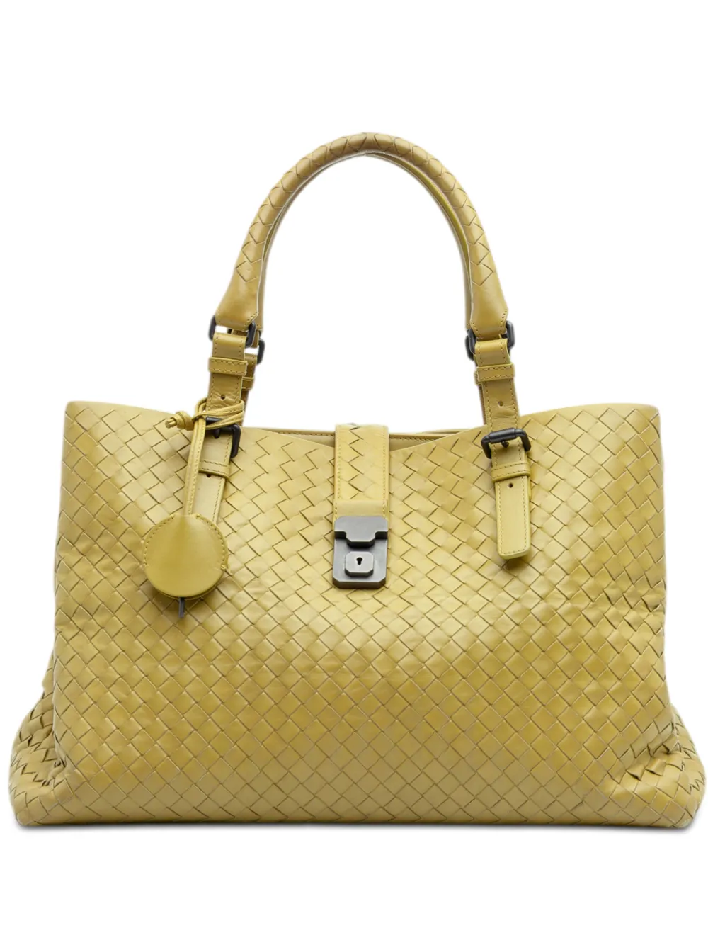 Bottega Veneta Pre-Owned 2012-2026 Medium Nappa Intrecciato Roma tote bag - Yellow
