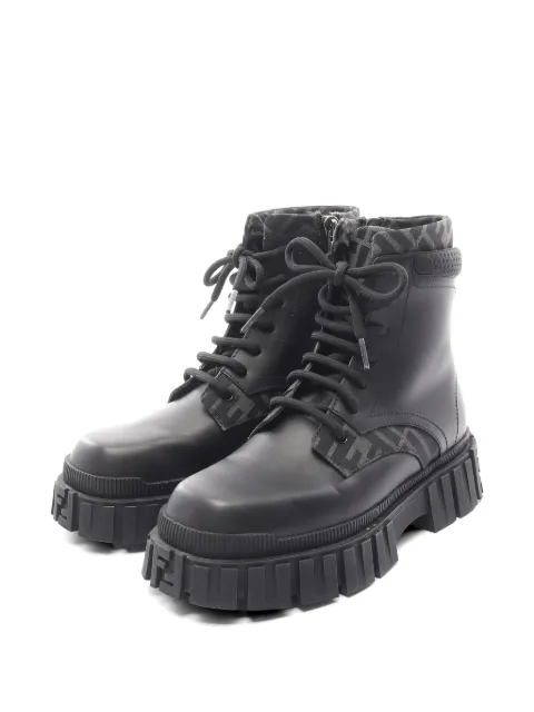 Fendi Pre-Owned 2000s pattern side zip boots