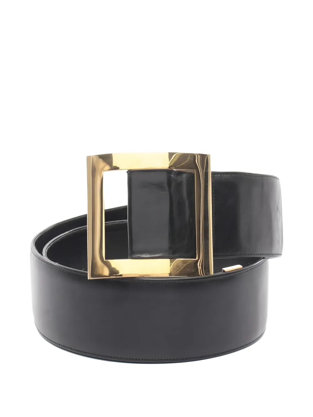 CHANEL Pre-Owned 1980s leather hardware belt - Nero