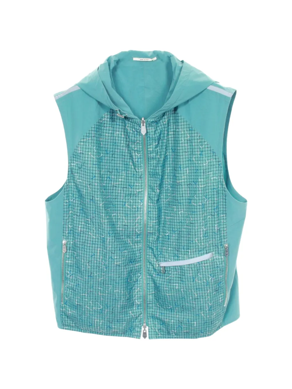 Hermès Pre-Owned 2010s hooded reversible gilet - Blau