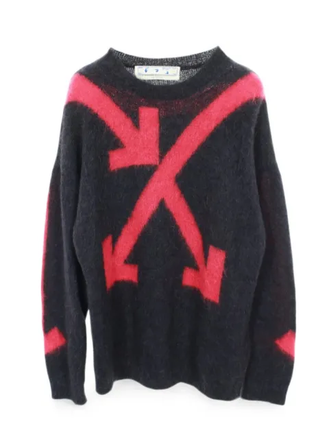 Off-White Pre-Owned suéter tejido de mohair con motivo Arrows 2010