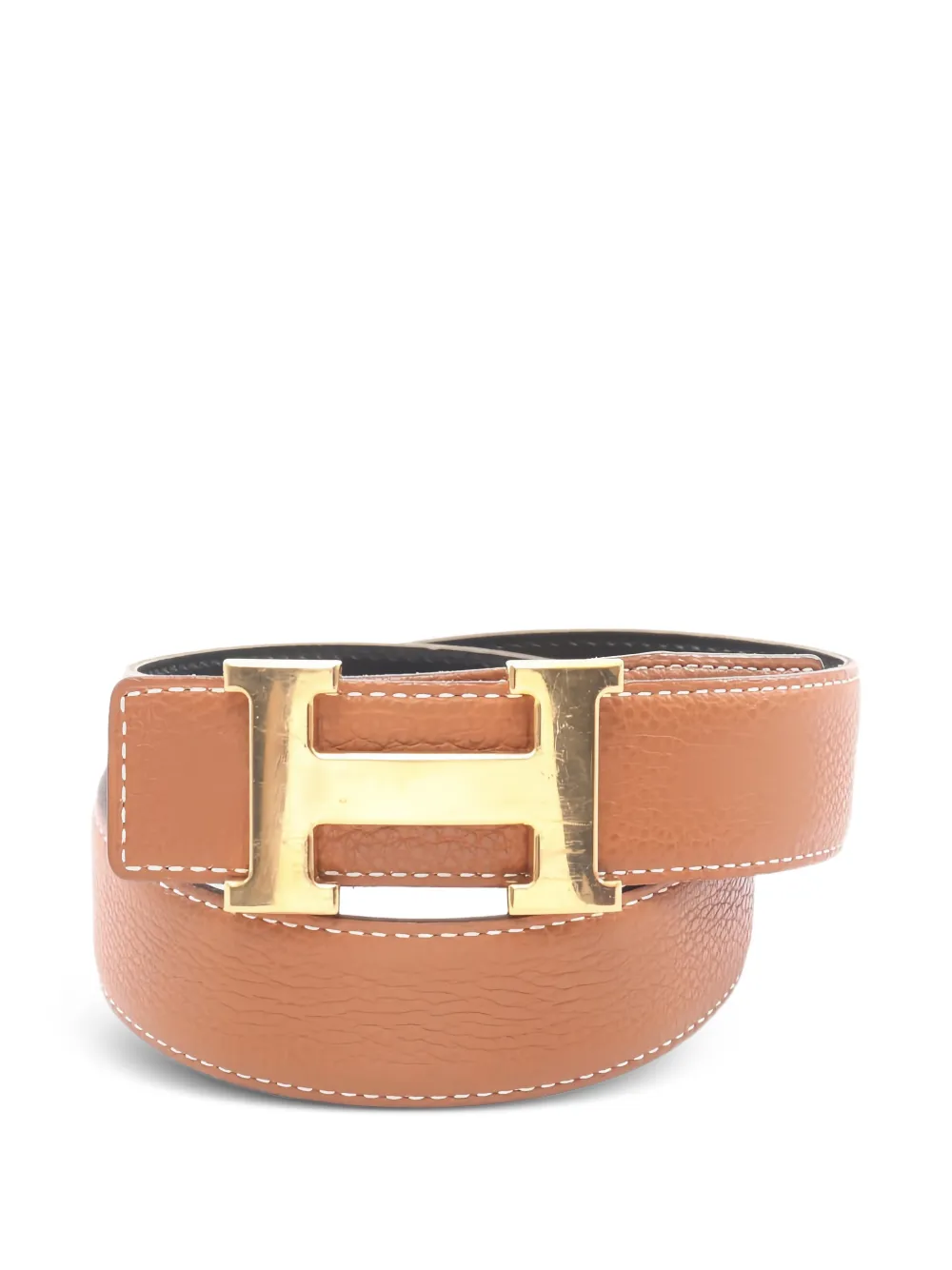 Hermès Pre-Owned 2001 reversible buckle belt - Nude