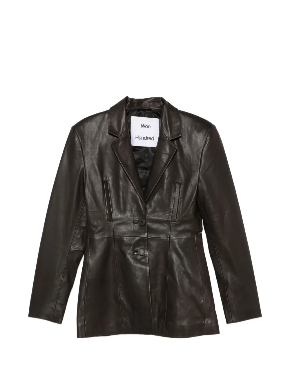 Won Hundred Silva leather jacket - Braun