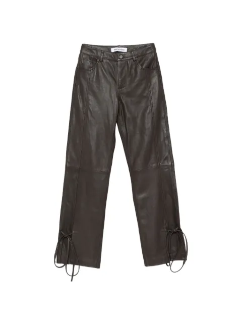 Won Hundred Bella String leather trousers