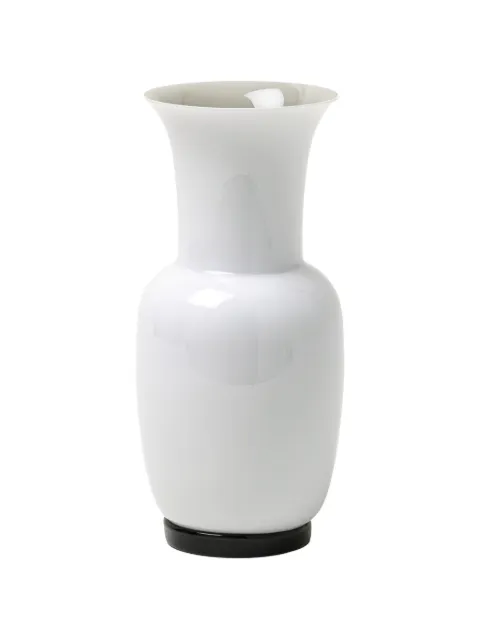 Venini Opalino contrast-base vase