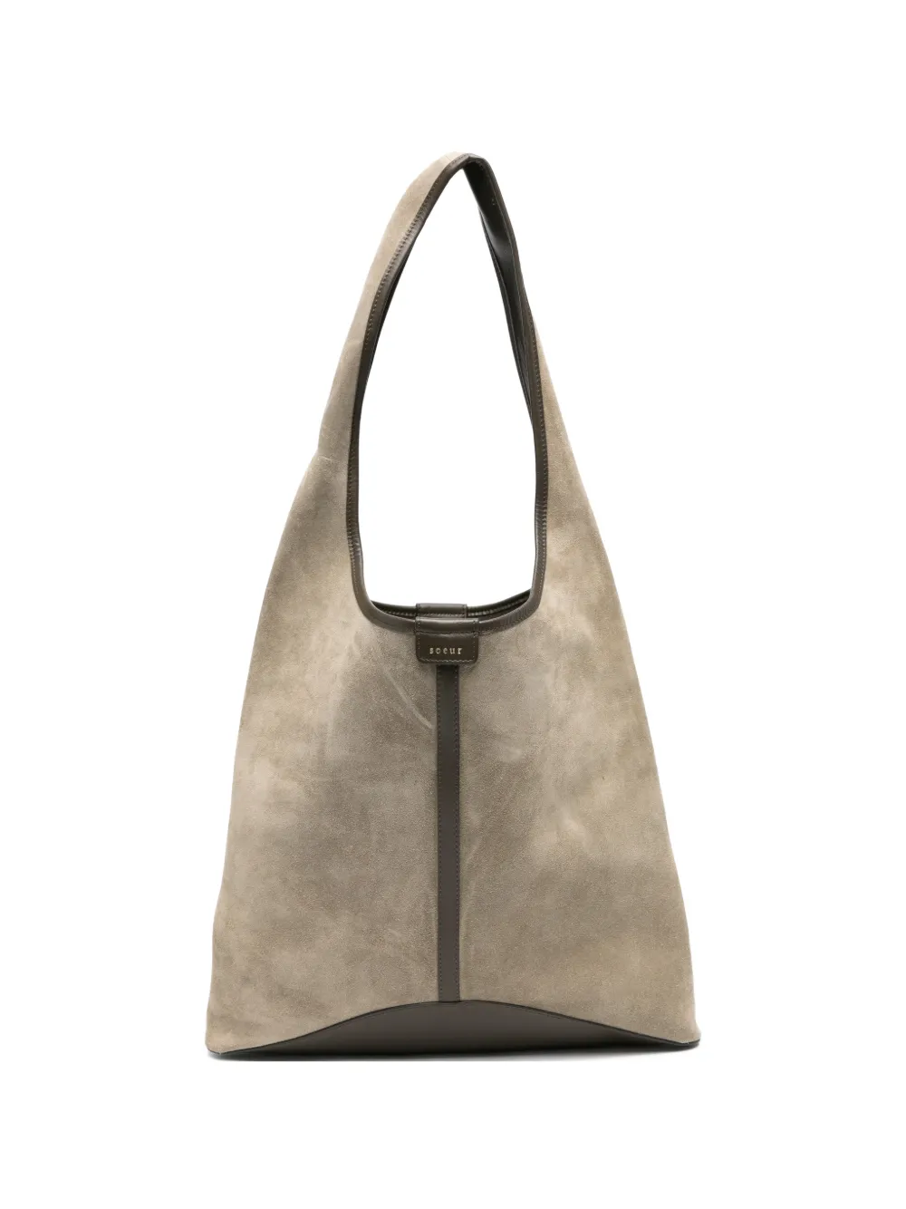 Soeur Delice suede tote bag - Grigio