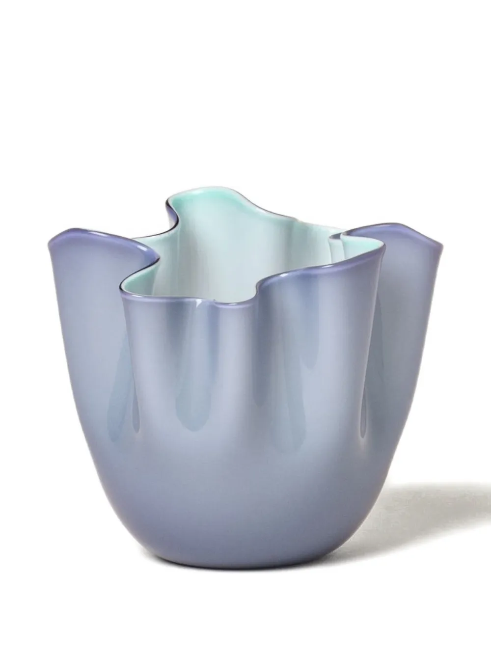 Venini Fazzoletto ruffled vase - Viola