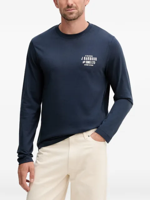 Barbour logo-print long-sleeve T-shirt