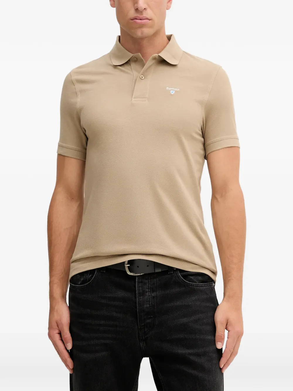 Barbour embroidered polo shirt - Toni neutri