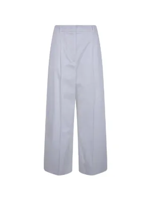 Max Mara リネンワイドパンツ Max Mara リネン ワイドパンツ | ホワイト | FARFETCH JP