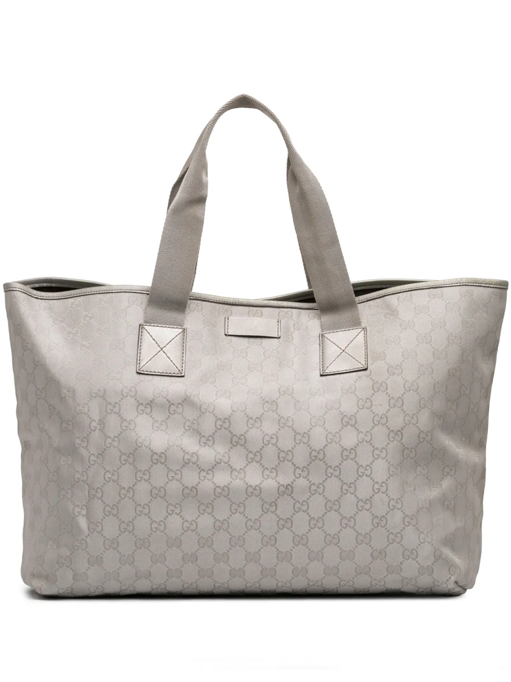 Gucci Pre-Owned 2016-2025 GG Canvas Web tote bag - Grigio