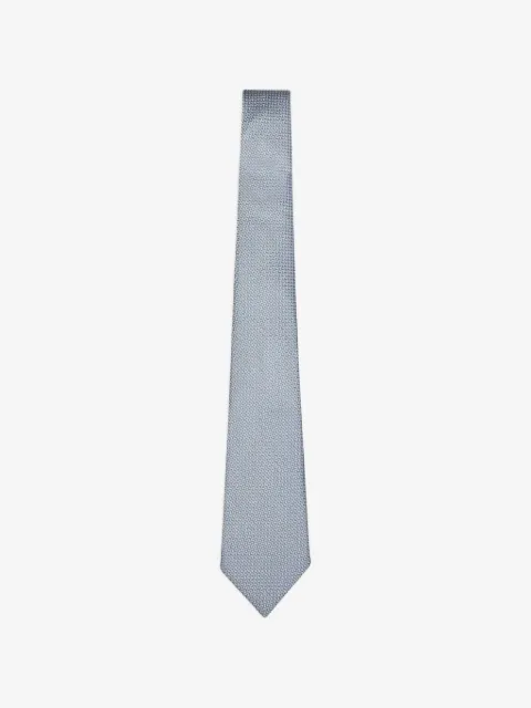 Giorgio Armani corbata de seda con motivo en jacquard