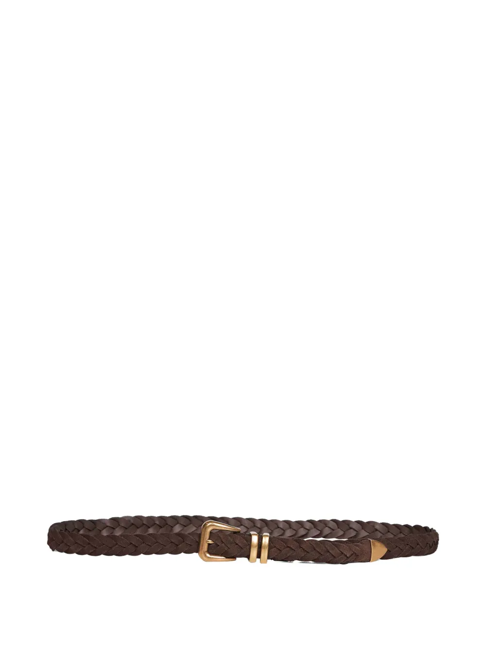 Brunello Cucinelli braided leather belt - Marrone