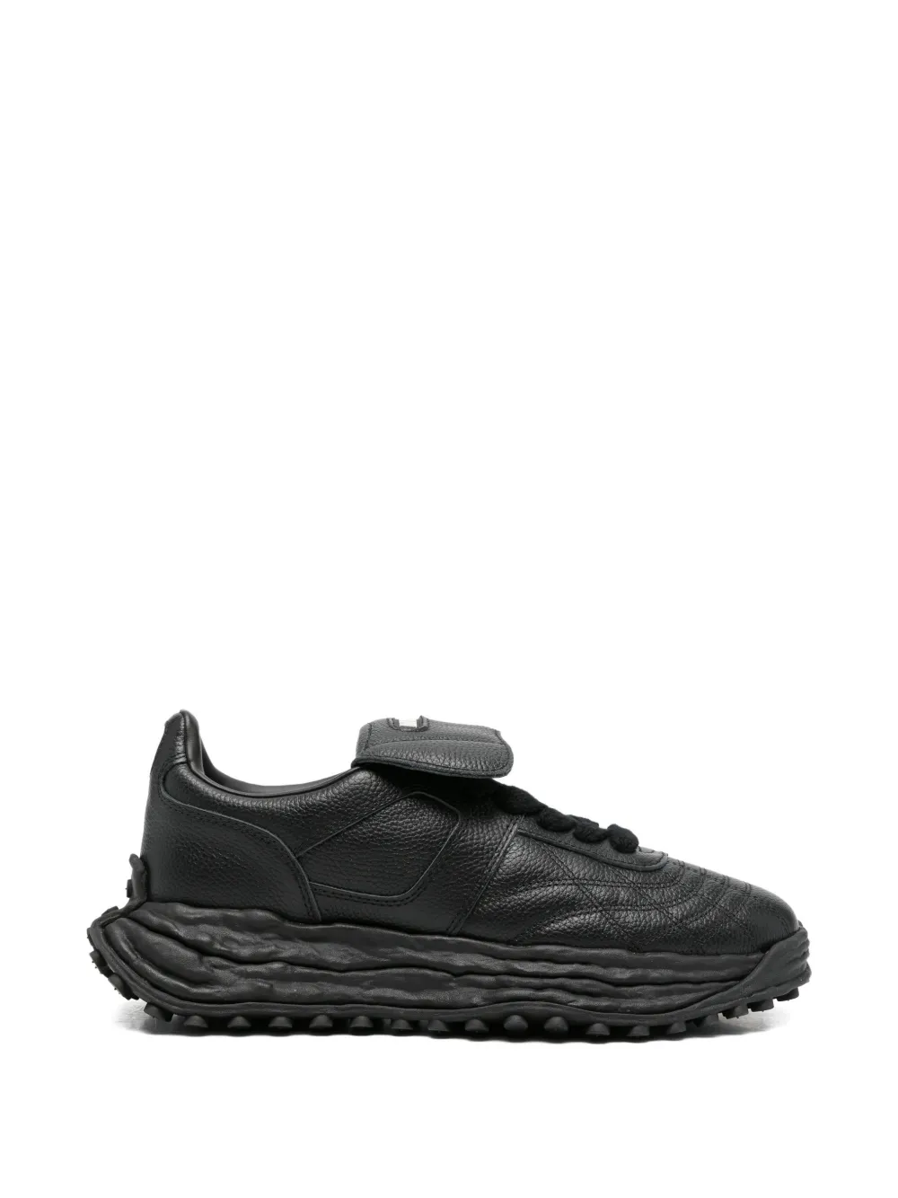 Maison MIHARA YASUHIRO textured leather sneakers - Nero