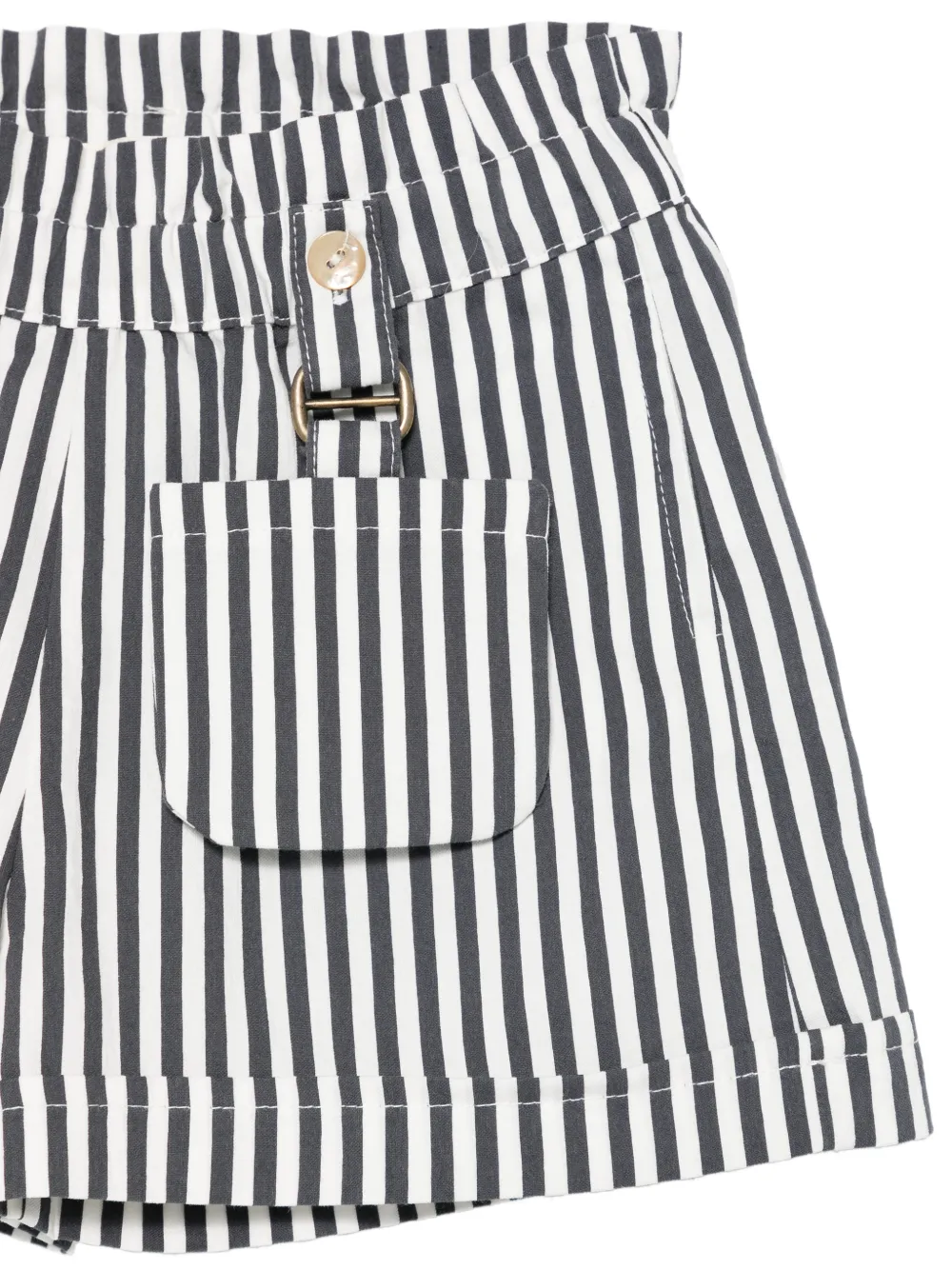 Zhoe & Tobiah Gestreepte shorts met zak Grijs