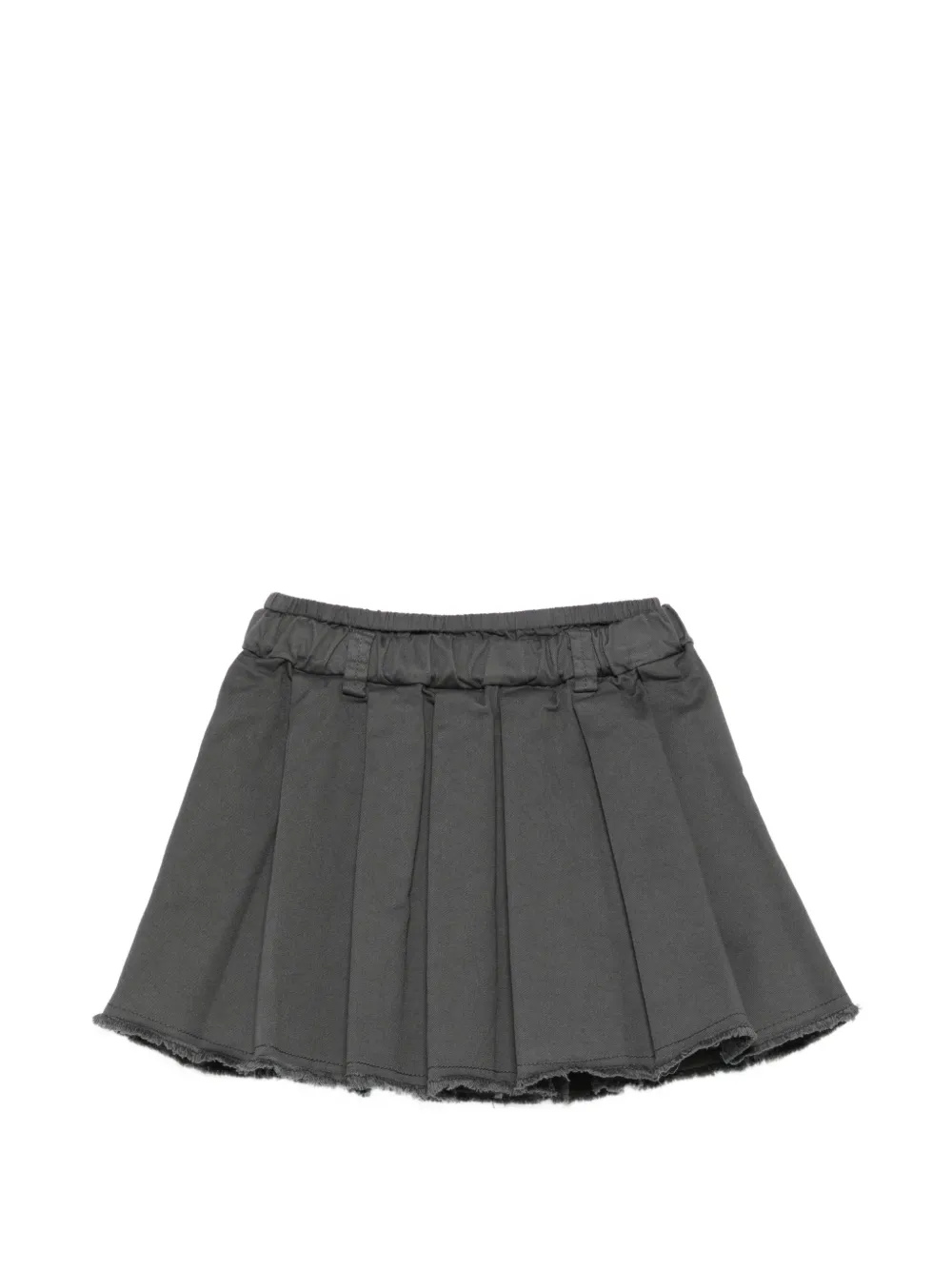 Zhoe & Tobiah pleated frayed skirt - Grigio
