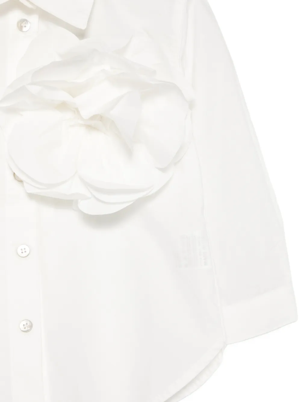 Zhoe & Tobiah Shirt met bloemapplicatie Wit