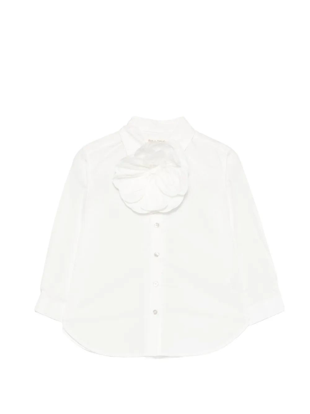 Zhoe & Tobiah flower-detailed shirt - Weiß