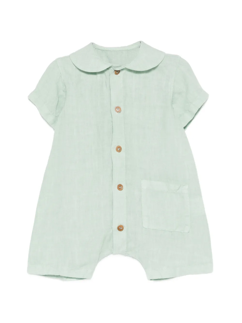 Zhoe & Tobiah collar pocket romper - Verde