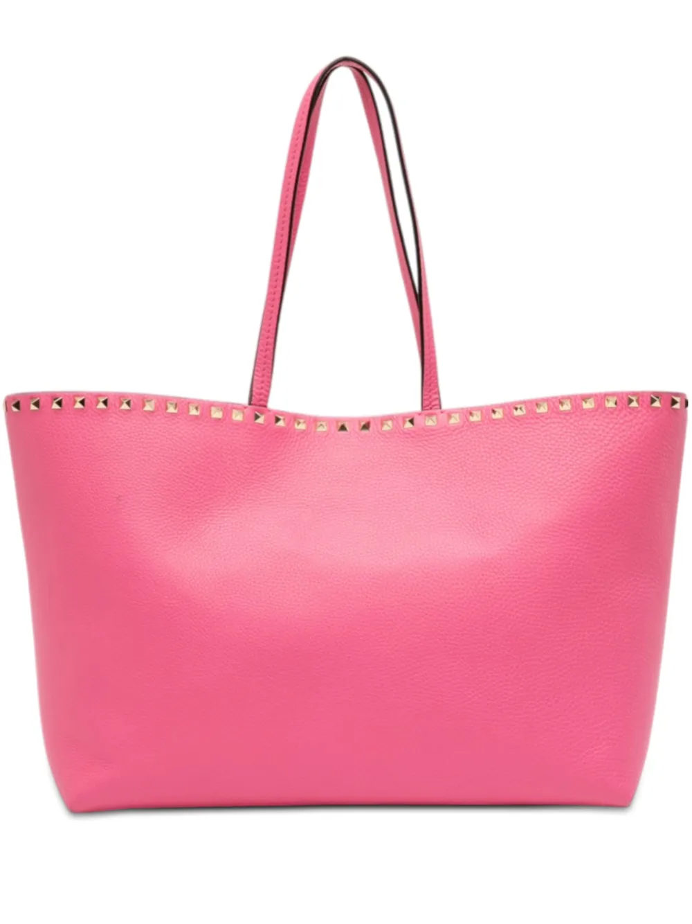 Valentino Garavani Pre-Owned 2018-2025 Leather Rockstud tote bag - Rosa