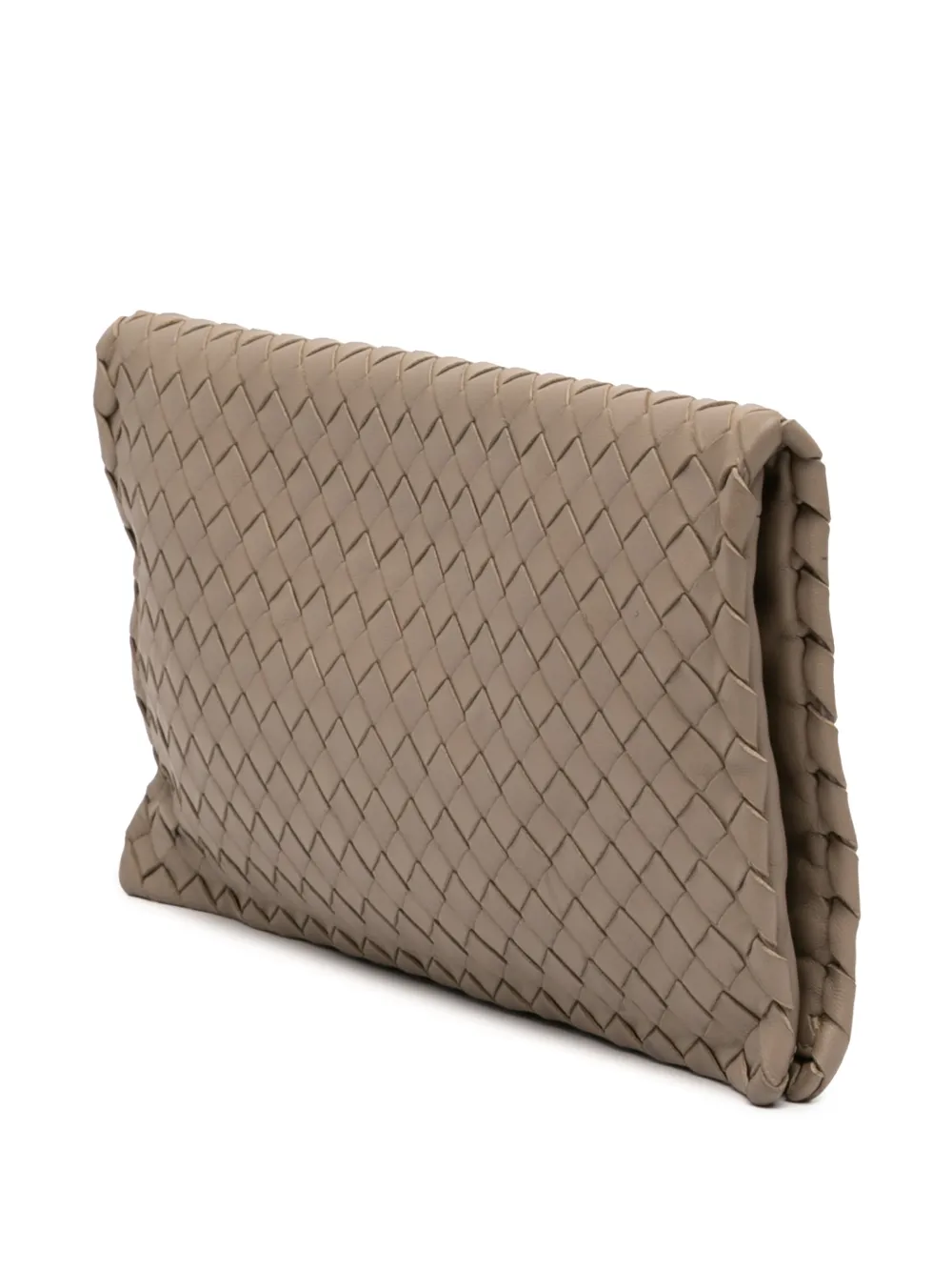2012-2025 Nappa Intrecciato Turn Lock Clutch Bag