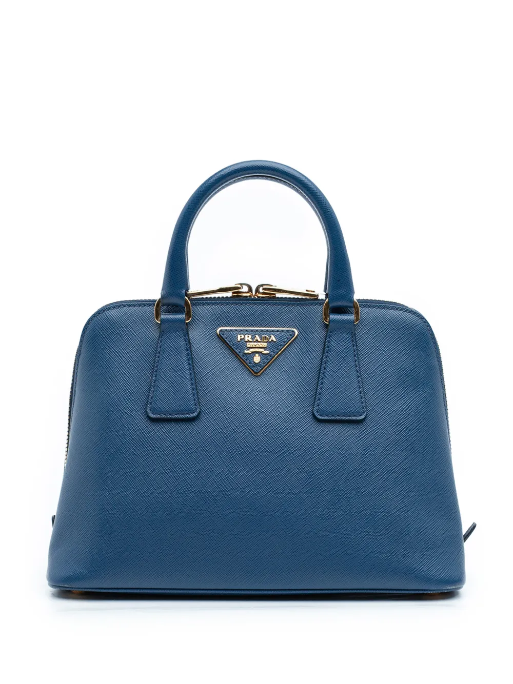 Prada Pre-Owned 2013-2025 Small Saffiano Lux Promenade satchel - Blu
