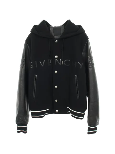 Givenchy Pre-Owned 2010s hooded leather jacket