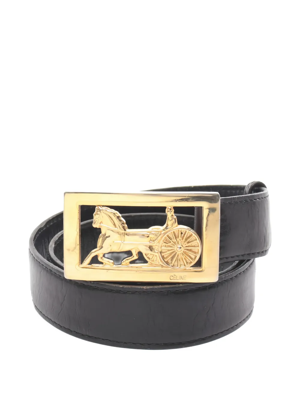 Celine Pre-Owned 2000s horse leather belt - Nero
