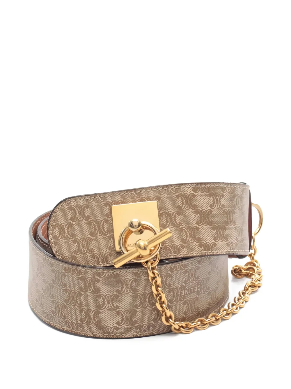 Celine Pre-Owned 2000s Macadam chain belt - Toni neutri