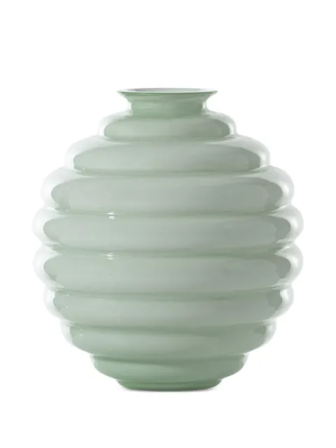 Venini Deco ribbed globe vase
