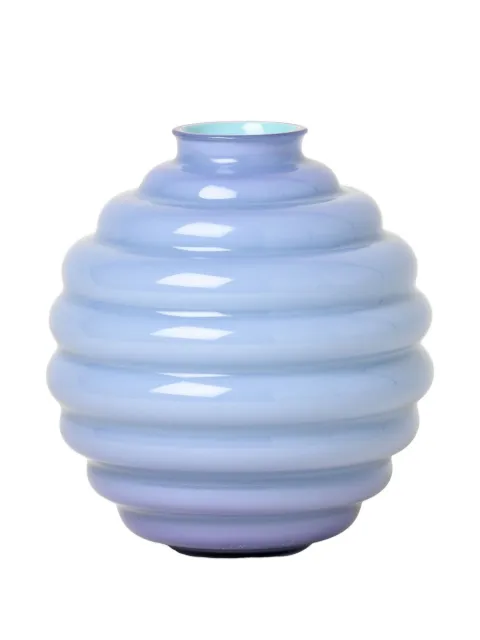 Venini Deco ribbed globe vase