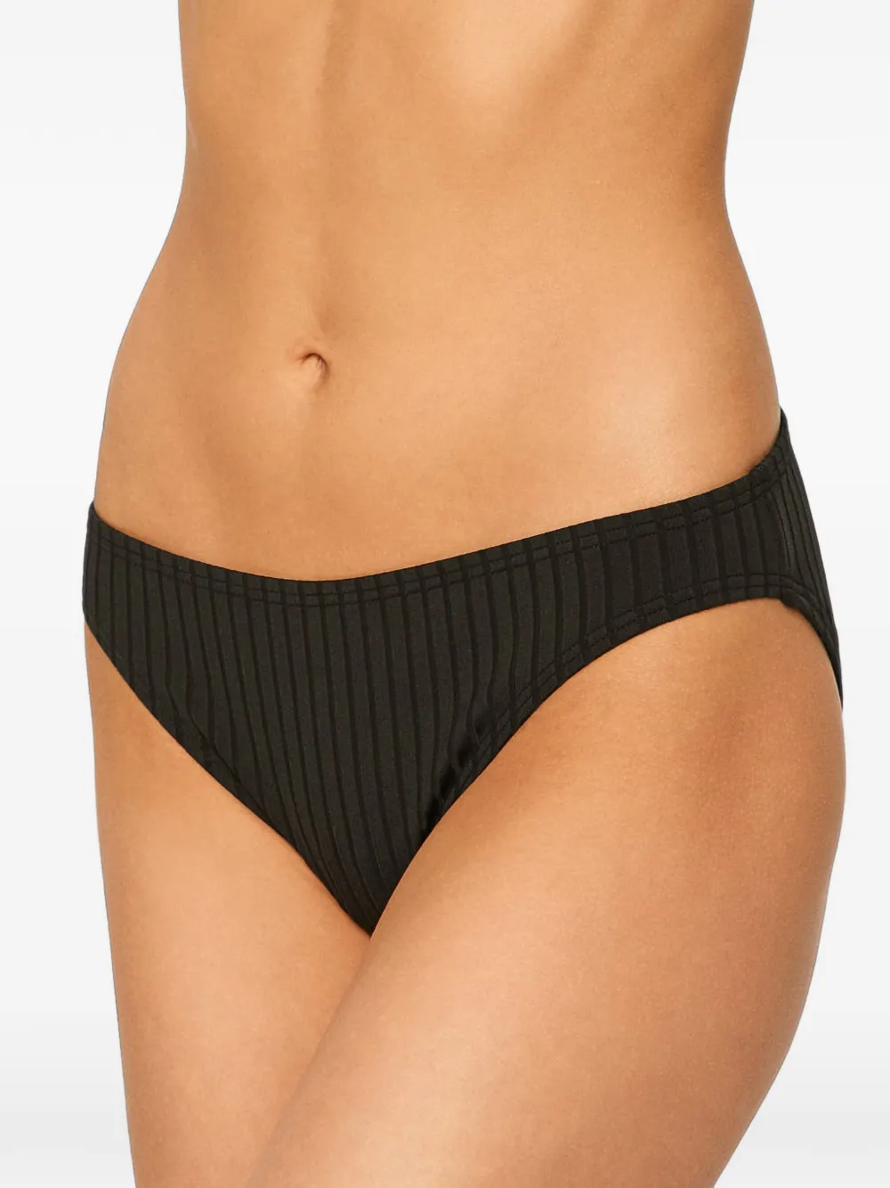 Michael Michael Kors ribbed-knit bikini bottoms - Nero