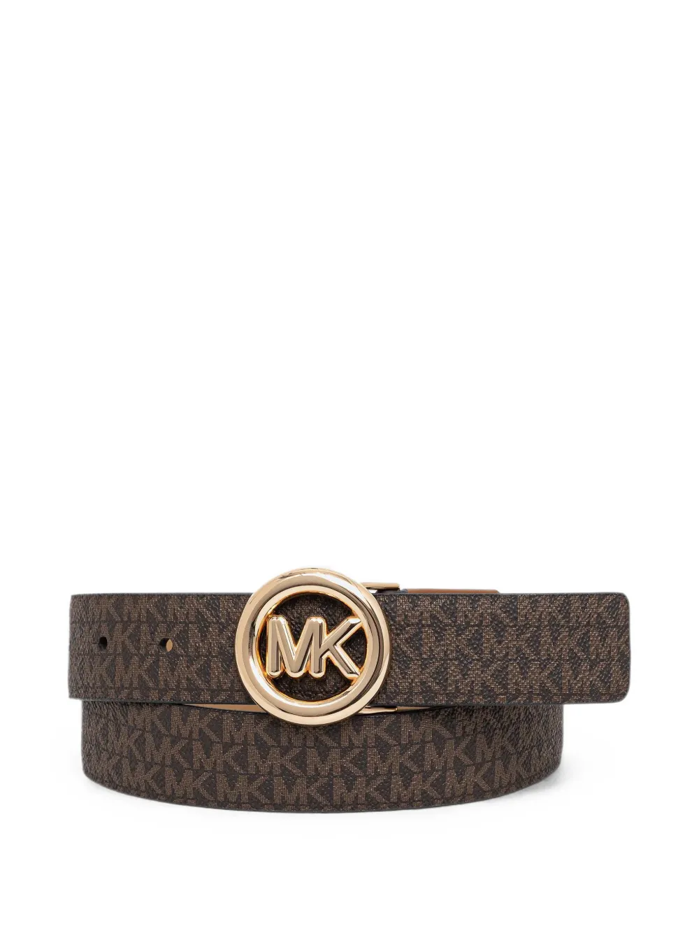 Michael Kors logo-monogram reversible belt Bruin