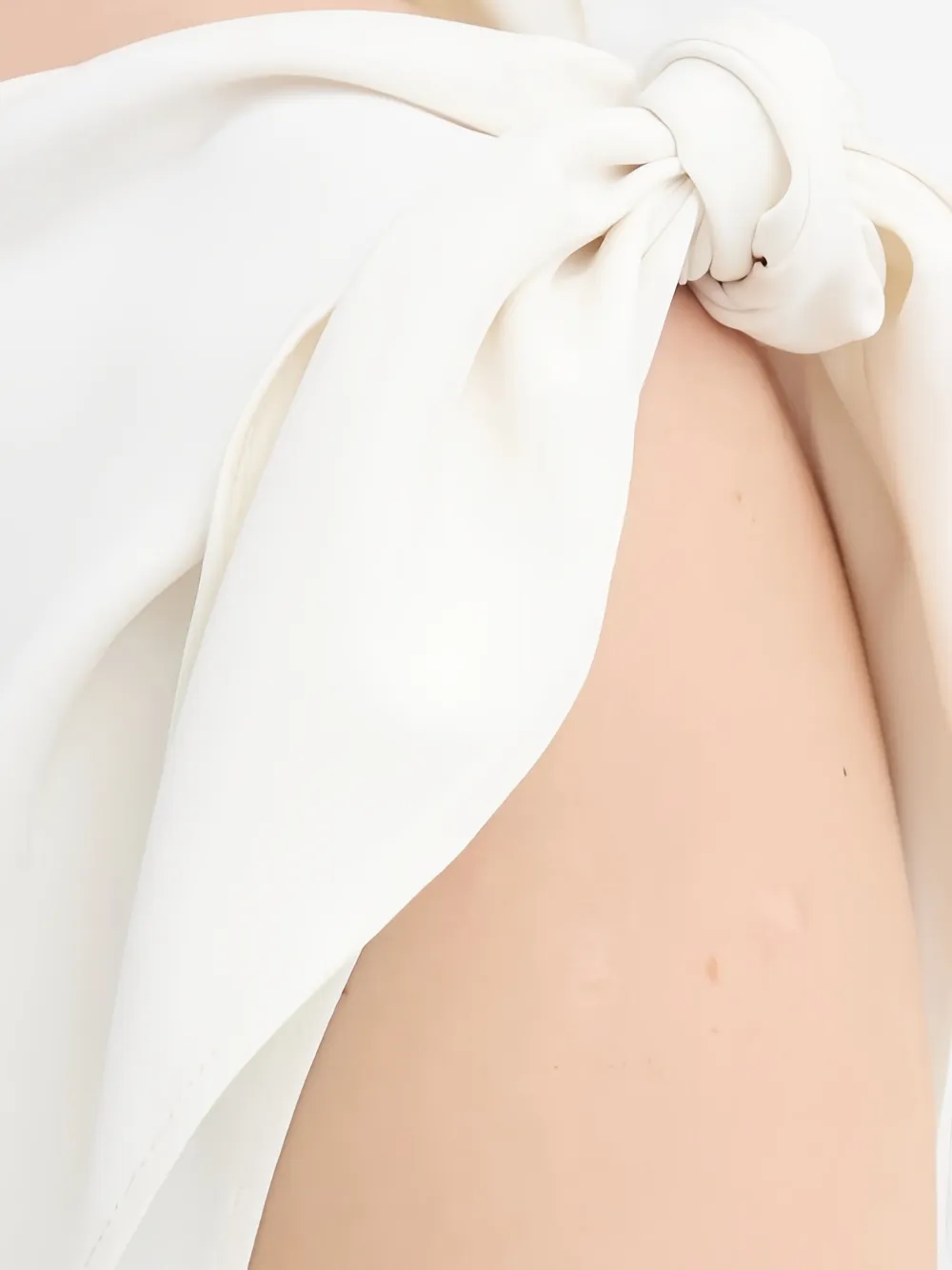 SAMSOE Top met gestrikte schouders Beige