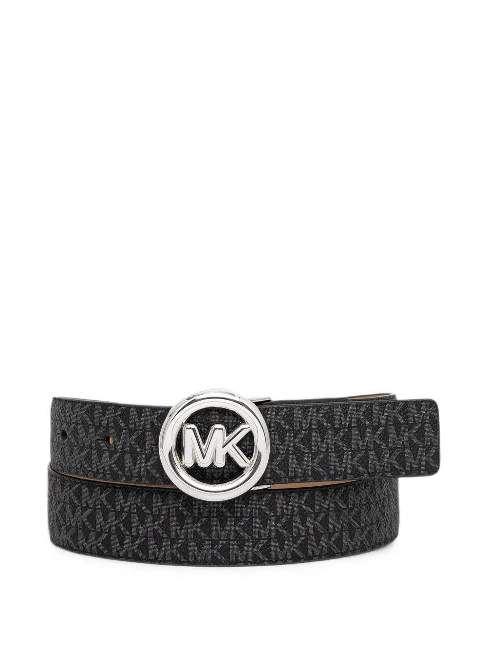 Michael Michael Kors monogram-print logo-buckle belt - Nero
