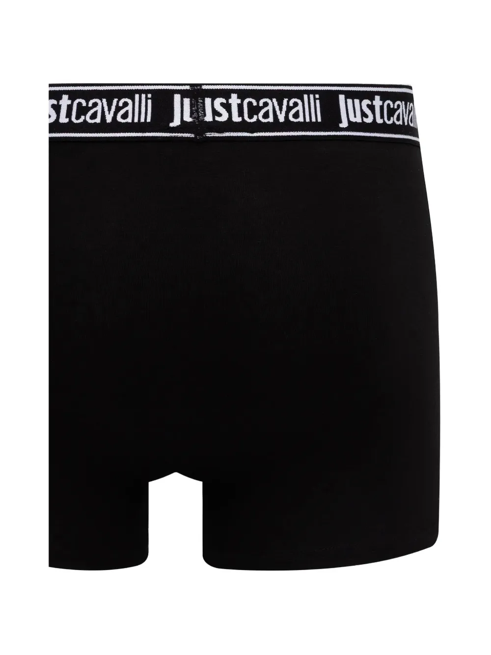 Just Cavalli Drie boxershorts met logoband Zwart