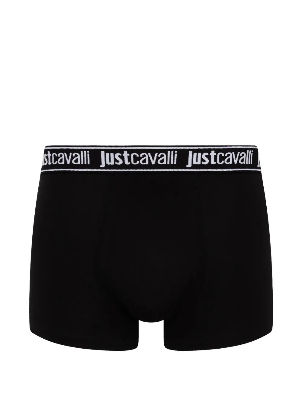 Just Cavalli Drie boxershorts met logoband Zwart