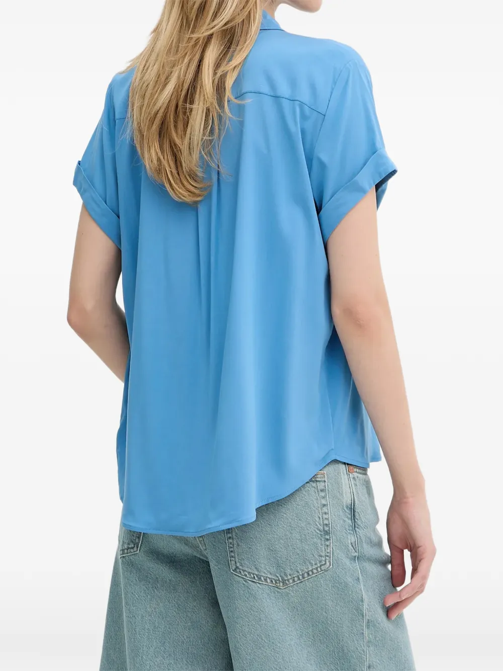 SAMSOE Majan short-sleeve shirt Blauw