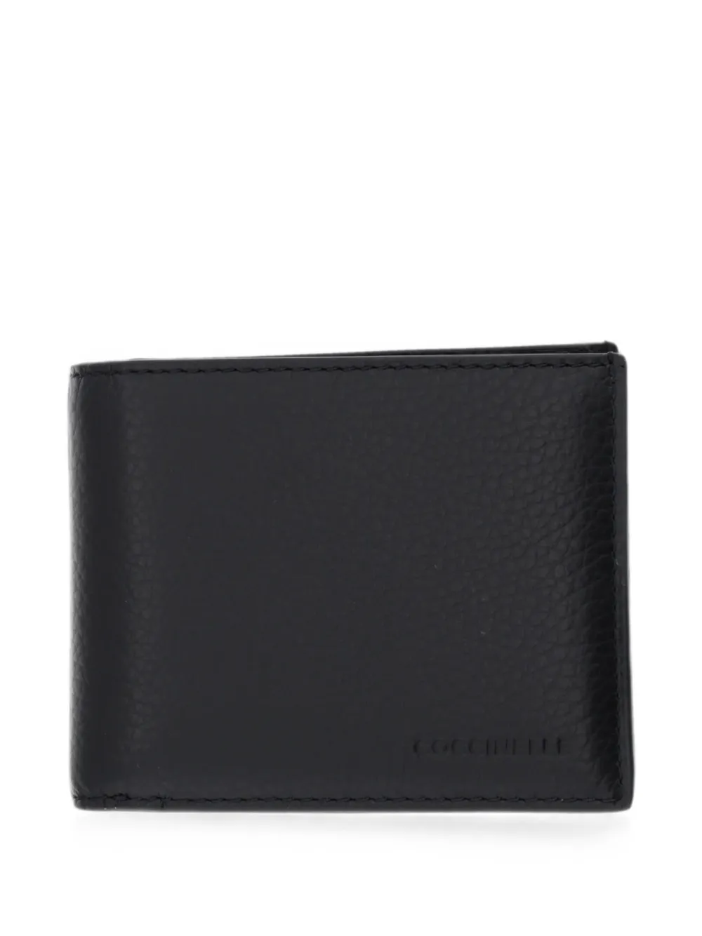 Coccinelle Soft logo-debossed grained wallet - Nero