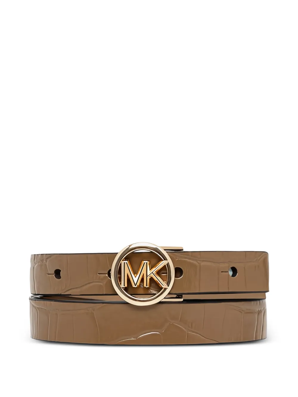 Michael Michael Kors logo-buckle belt - Marrone