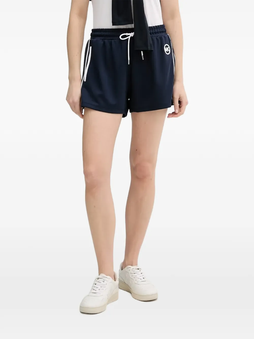 Michael Kors Shorts met logostreep Blauw