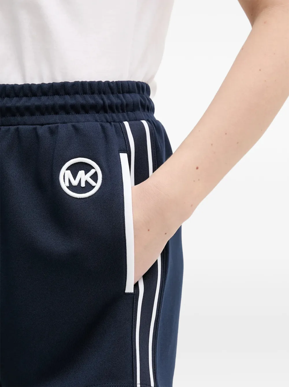 Michael Kors Shorts met logostreep Blauw