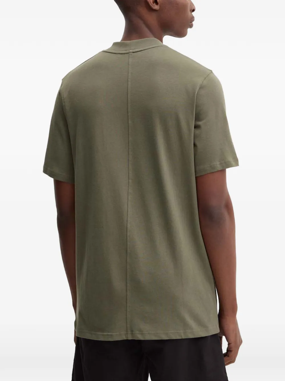 SAMSOE T-shirt met col Groen