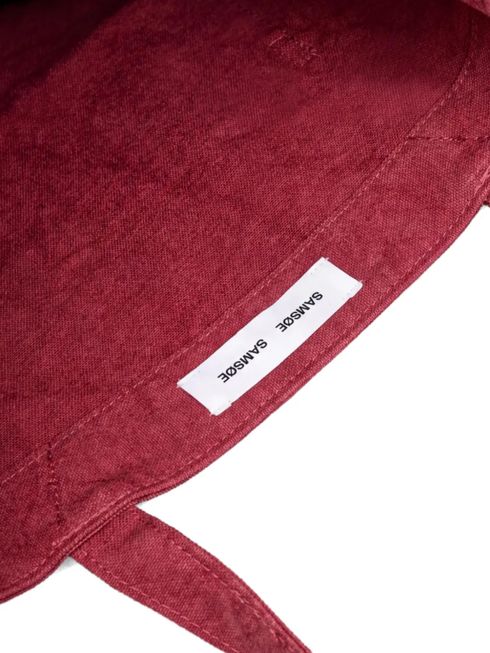 SAMSOE Shopper met logo Rood