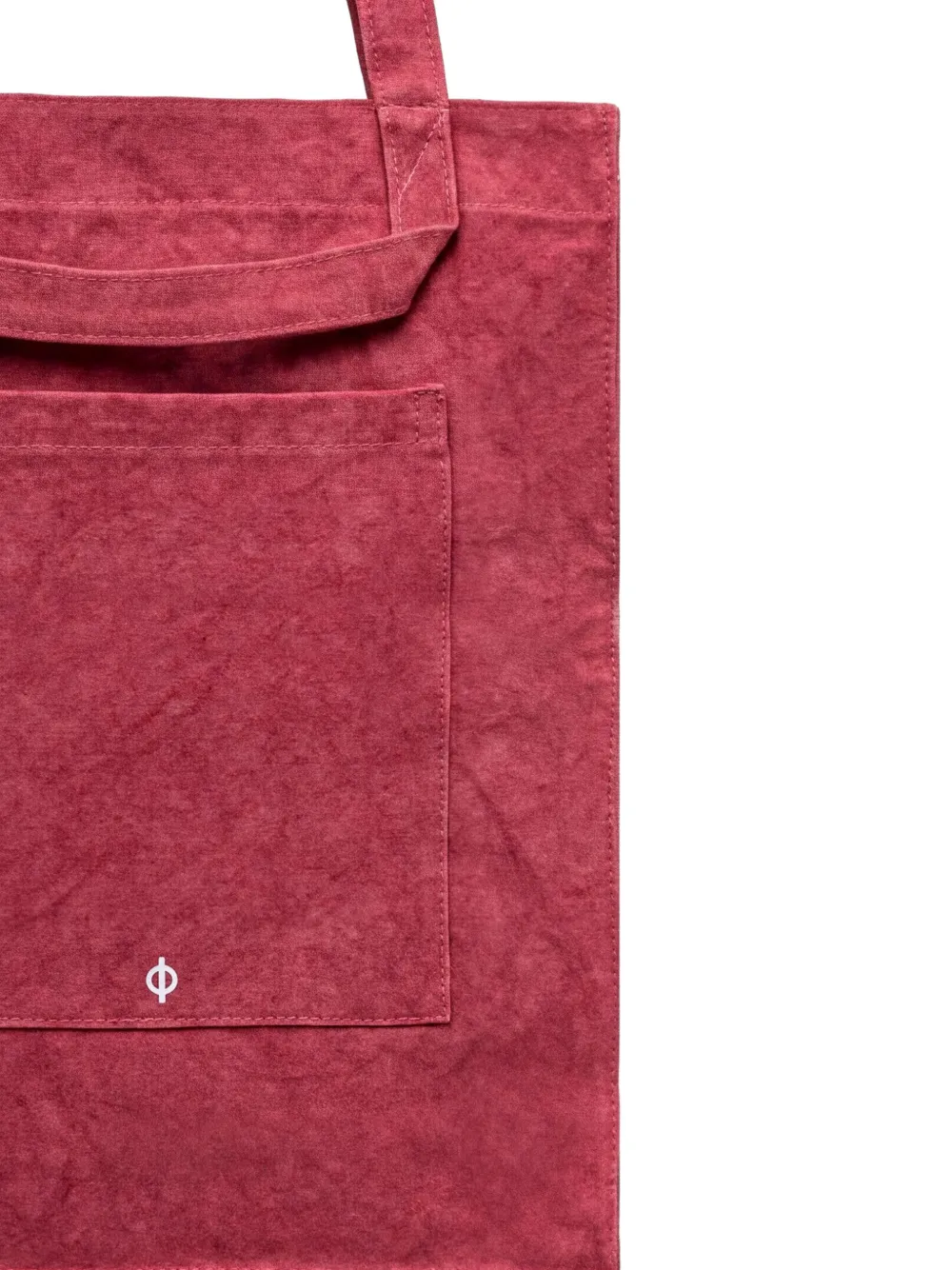 SAMSOE Shopper met logo Rood